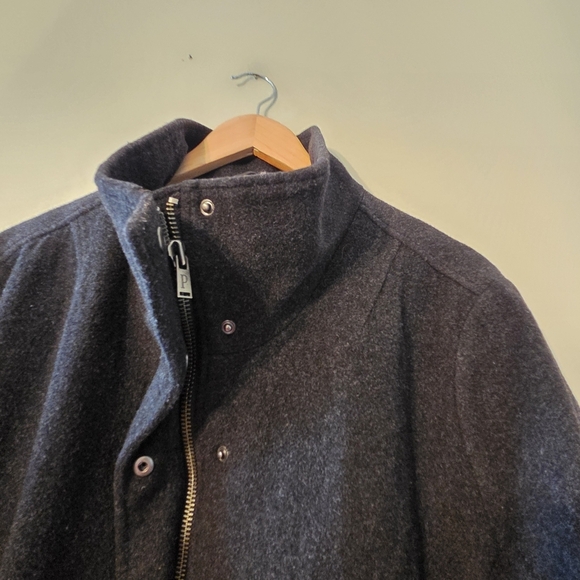 Pendleton Vintage Logan Wool Fall Winter Mid Length Women's Coat Dark Gray XXL - Picture 11 of 14